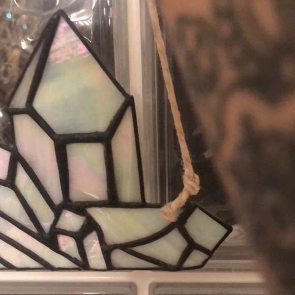 Hand made Opalescent Stain Glass Crystals Wall Decor/Hanger - Picture 4 of 6